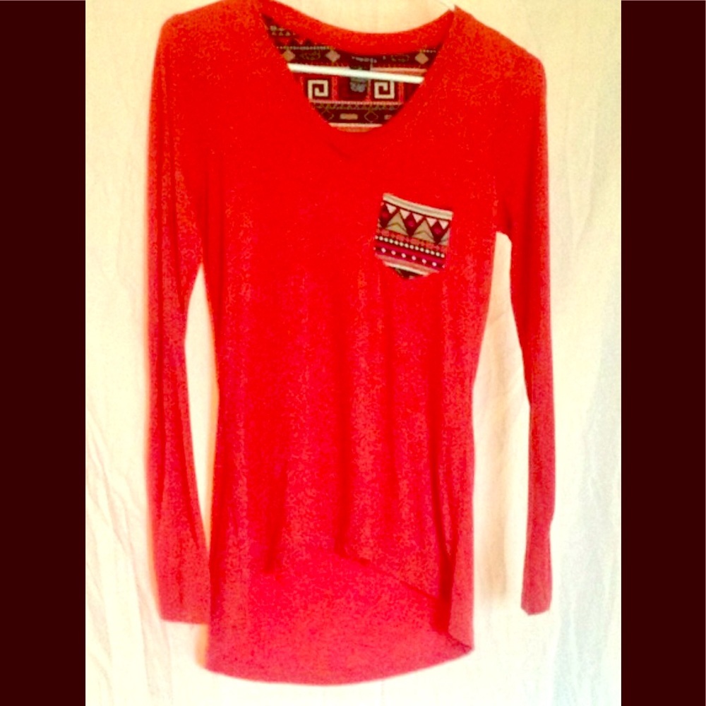 Soft Aztec Hi-Lo long sleeve tee